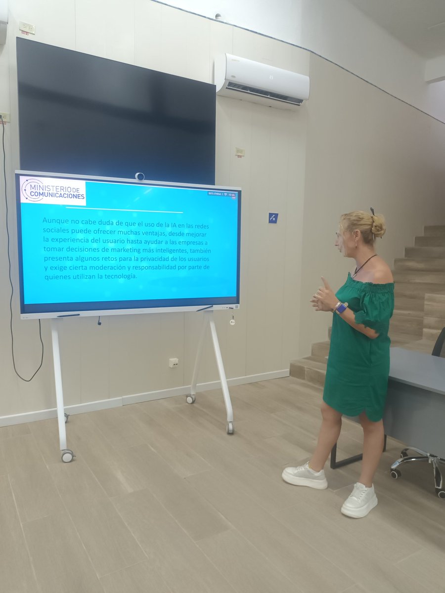 otcssp_mincom's tweet image. En el Centro de Exp de ETECSA_Cuba Sancti Spiritus,en el marco de la IV Jornada de Ciberseguridad, se realizó conferencia sobre  &quot;El uso responsable de la IA en redes sociales&quot;, por parte de Ariagne Irene Hernández Pérez,  Especialista Principal  en Políticas en la @otcssp_mincom