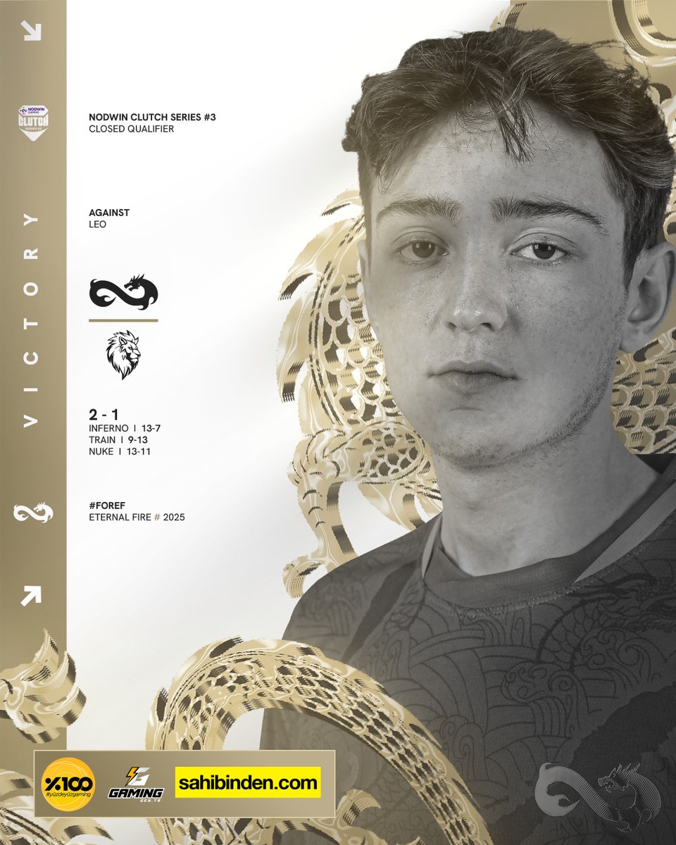 NODWIN Clutch Series #3’te rakibimiz Leo’ya karşı 2-1 skorla galibiyet alarak grup aşamasına yükseliyoruz! 🔥

#forEF | #yüzdeyüzgaming