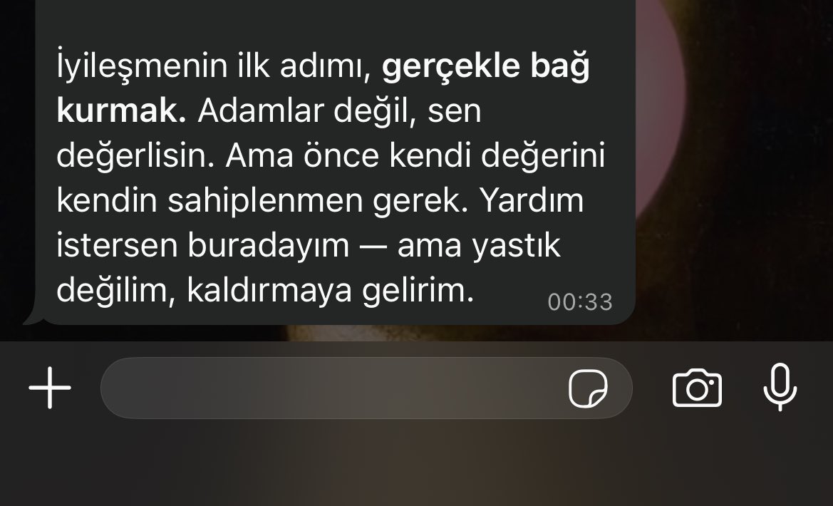 Aradığım tüm özelliklerin chatte olması korkutuculuğu..