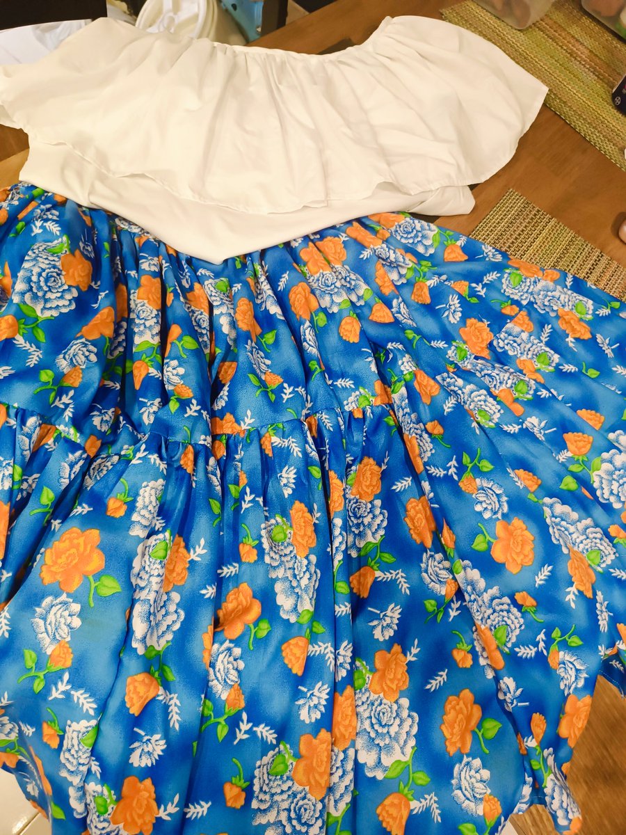 Vendo Pollera Darienita en $55. Falda a la rodilla. Camisa L-XL. Tel. 6114-8668