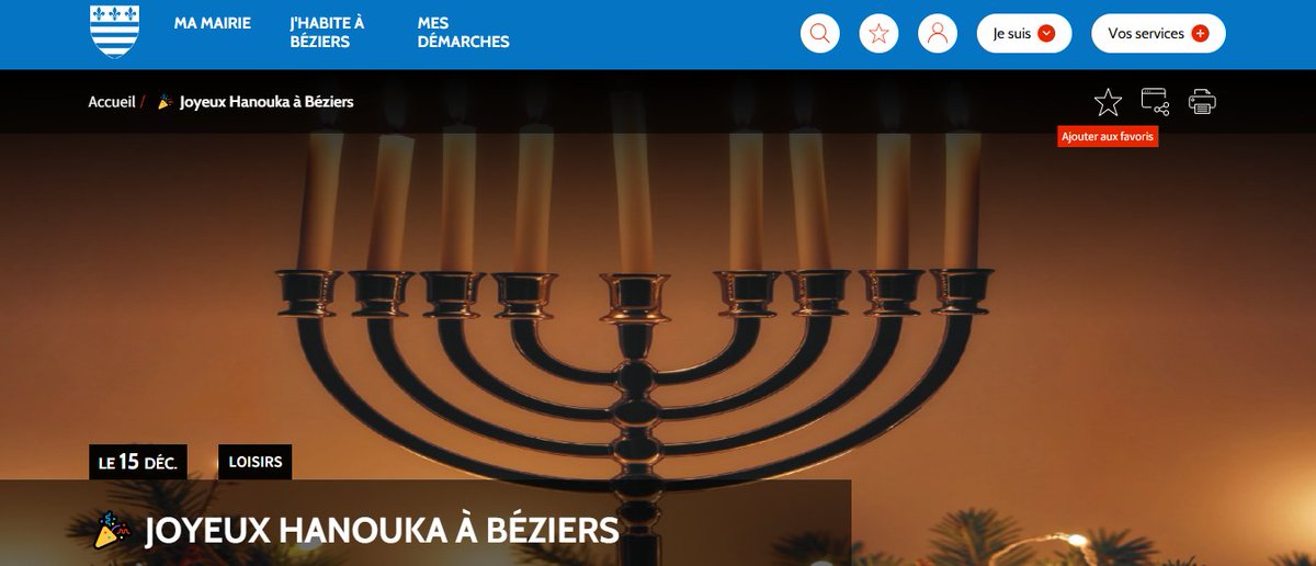 p_duval's tweet image. Le site internet de la ville de Béziers c&apos;est quelque chose.