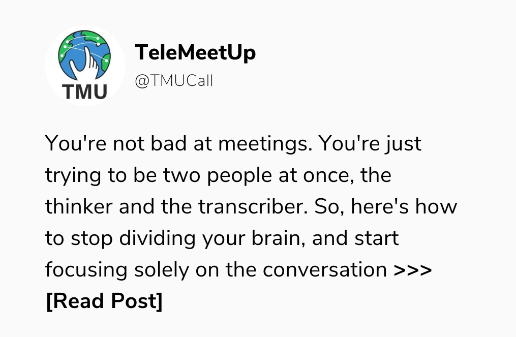 TeleMeetUp tweet media