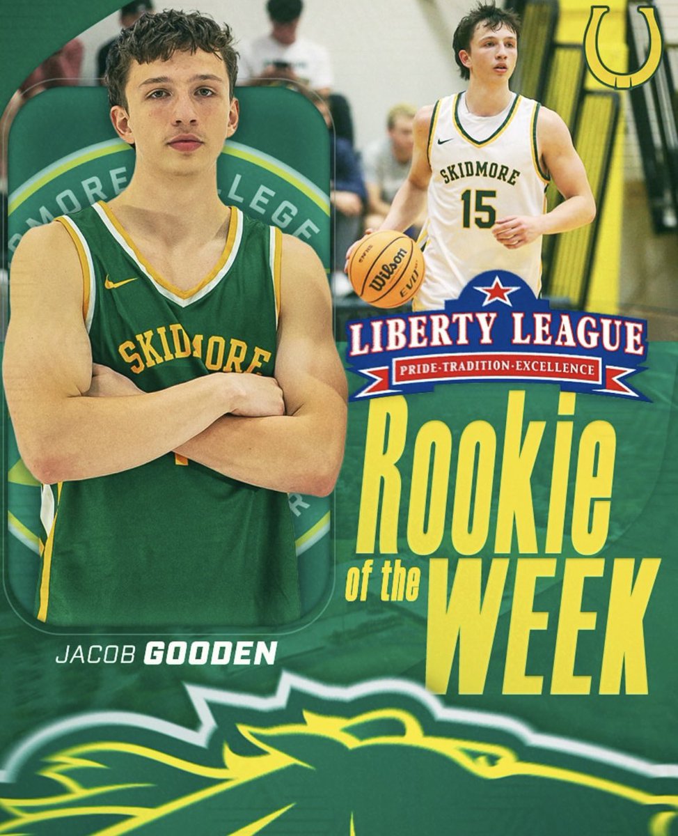 Jacob Gooden (#15, Fr., G, Edmond, Oklahoma) – Liberty League Men's Basketball
Gooden averaged 18.5 points per game totaling eight rebounds, six assists, &amp; four steals last week in a 1-1 week for the Thoroughbreds. He had 27 on a 9-of-13 (.692) shooting night on Wednesday against