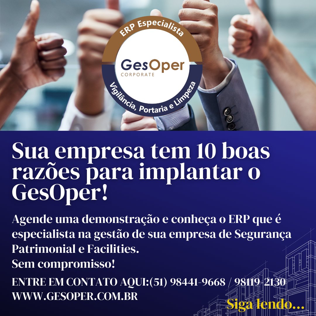 gesoper's tweet image. Em um mercado onde o lucro médio real não chega nem a 10%, qualquer descontrole nos custos é prejuízo na certa, e todo cuidado é pouco.
Ficaremos felizes em demonstrar:
📞 (51) 98441-9668 | (51) 98119-2130
Visite o nosso site: gesoper.com.br