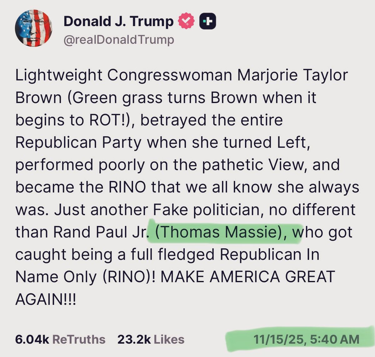 RepThomasMassie's tweet image. In case you were wondering after five posts in ten days… I am NOT paying any rent to live there. 😂 BTW, the name is Ron Paul, Jr. — Rand and I were mixed up at the hospital.
