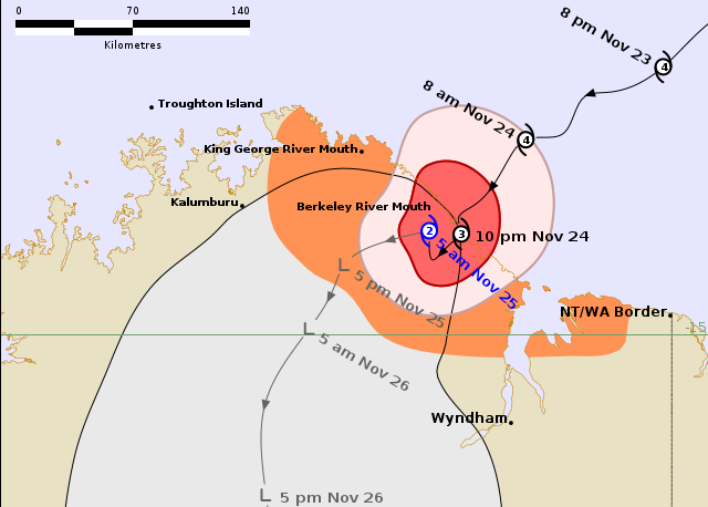 weather_wa's tweet image. #Cyclone Fina Has Now Been Downgraded To A Category 2 System And Is Continuing To Make It's Way Over The Kimberley Region 🌀 #CycloneFina #Kimberley #TCFina #WesternAustralia