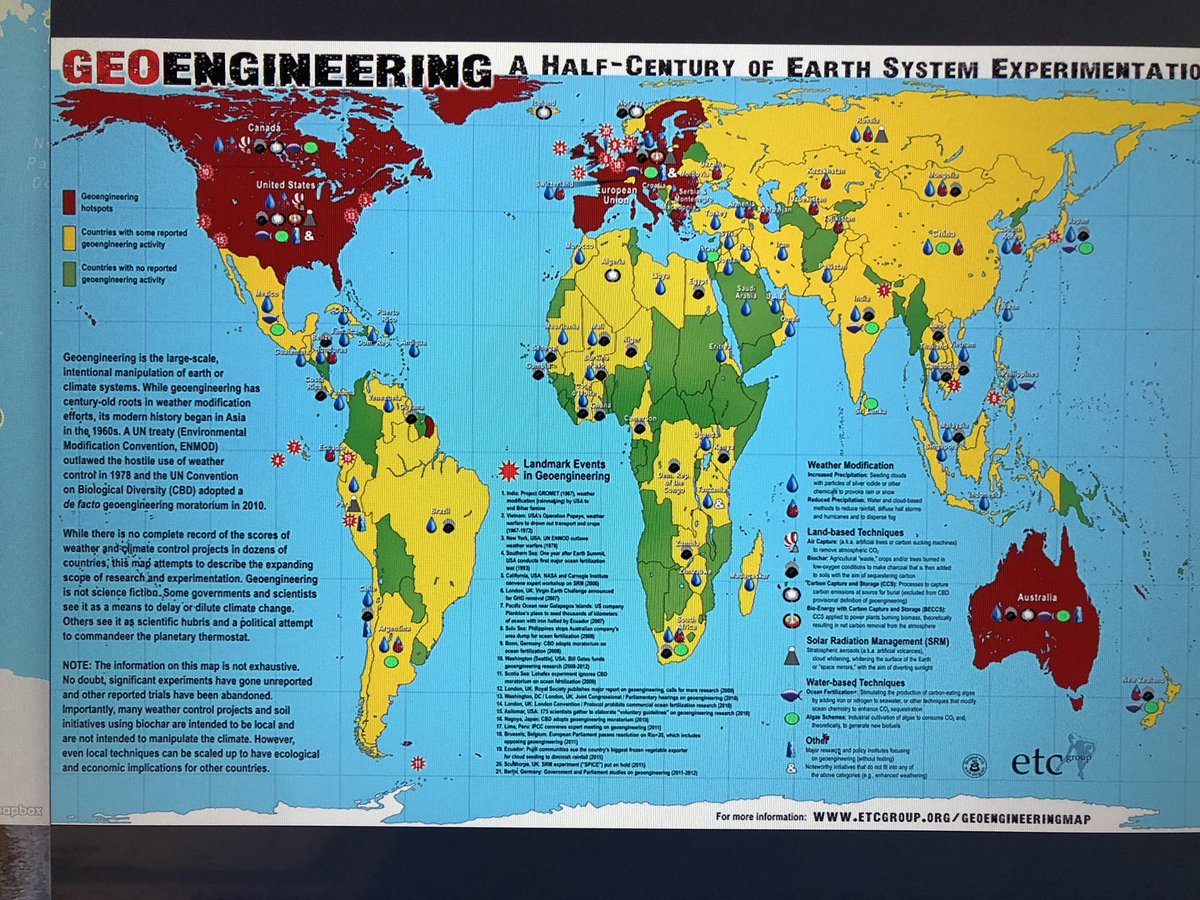 Is it just me or does this geoengineering map show that only white countries are being sprayed?