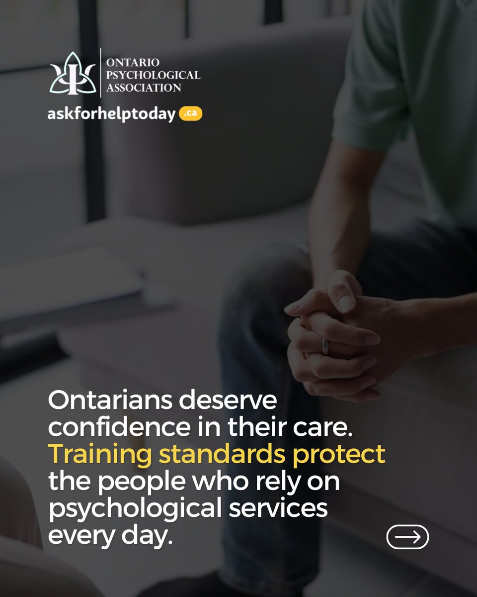 ONPsych's tweet photo. Every Ontarian has the right to trust that their psychologist is well-trained, supervised, and accountable. Weakening standards erodes that trust and puts people at risk.

Vote NO to the changes to protect safety and confidence in care.
https://t.co/ZhUNhCX06N https://t.co/w8woFsI5HQ