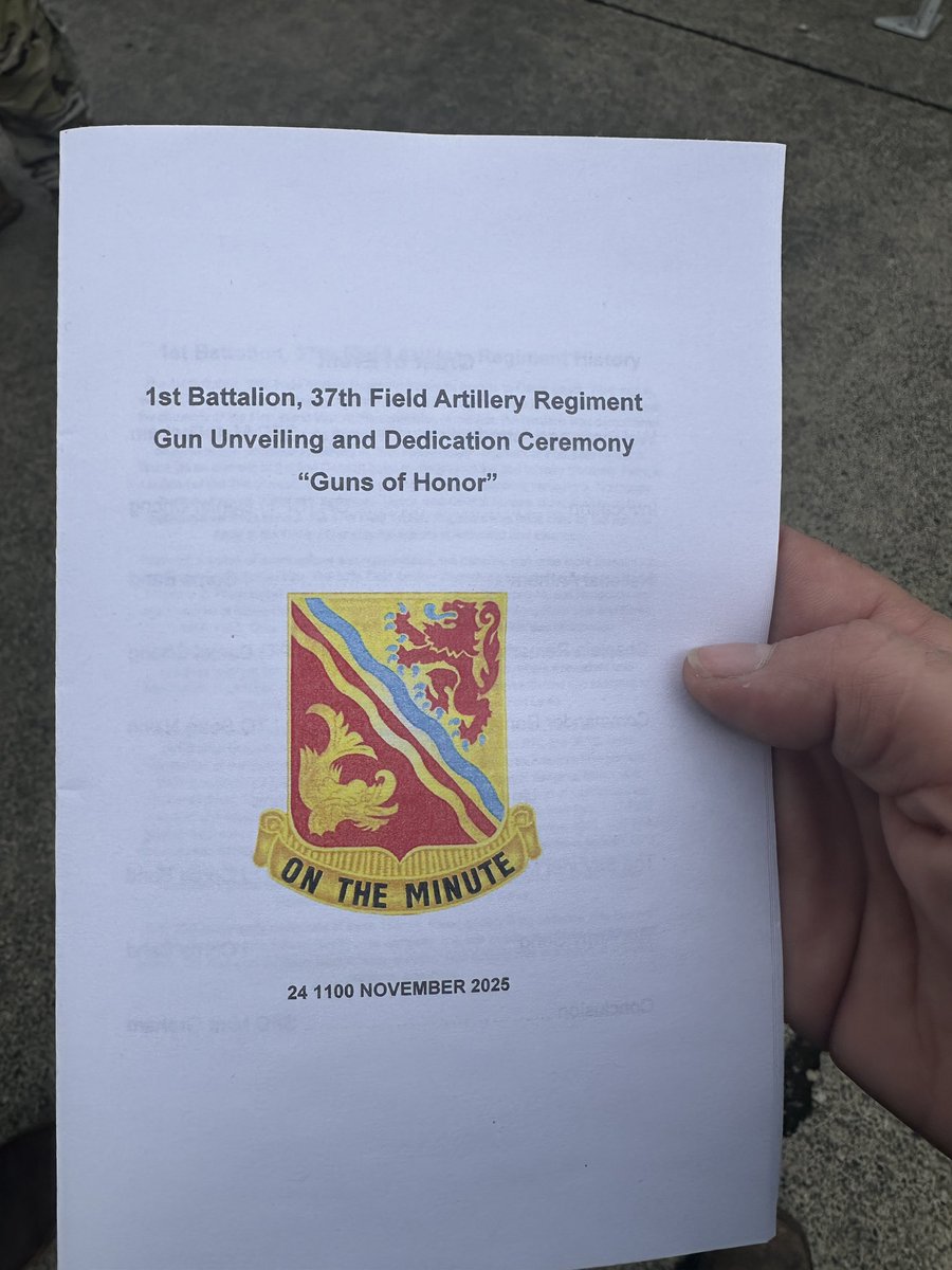 FrancoisLalague's tweet image. Thank you to 1st Battalion 37th Field Artillery for this fallen hero dedication ceremony. Each gun has had the name of a fallen soldier etched into it to memorialize the incredible sacrifice given by these red leg soldiers. I knew 13 of the 18. True heroes. 🙏🏻 
#redleg #heroes
