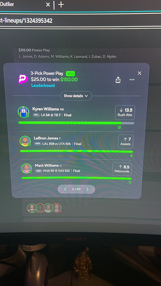 MoMoneyMike21's tweet image. paired your picks with my favorite prop from yesterday 🔥 @ProkProfits