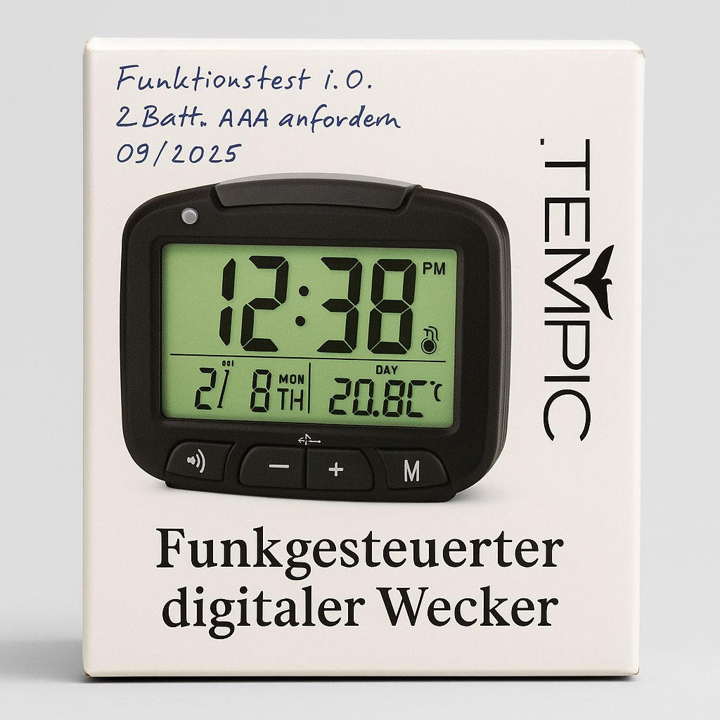Interessanter Artikel TEMPIC Funkwecker – Neu &amp; OVP – Funkuhr, Temperatur, Kalender,... ebay.us/m/ySbM5V #eBay auf <a href="/eBayDE/">eBay Deutschland</a>
