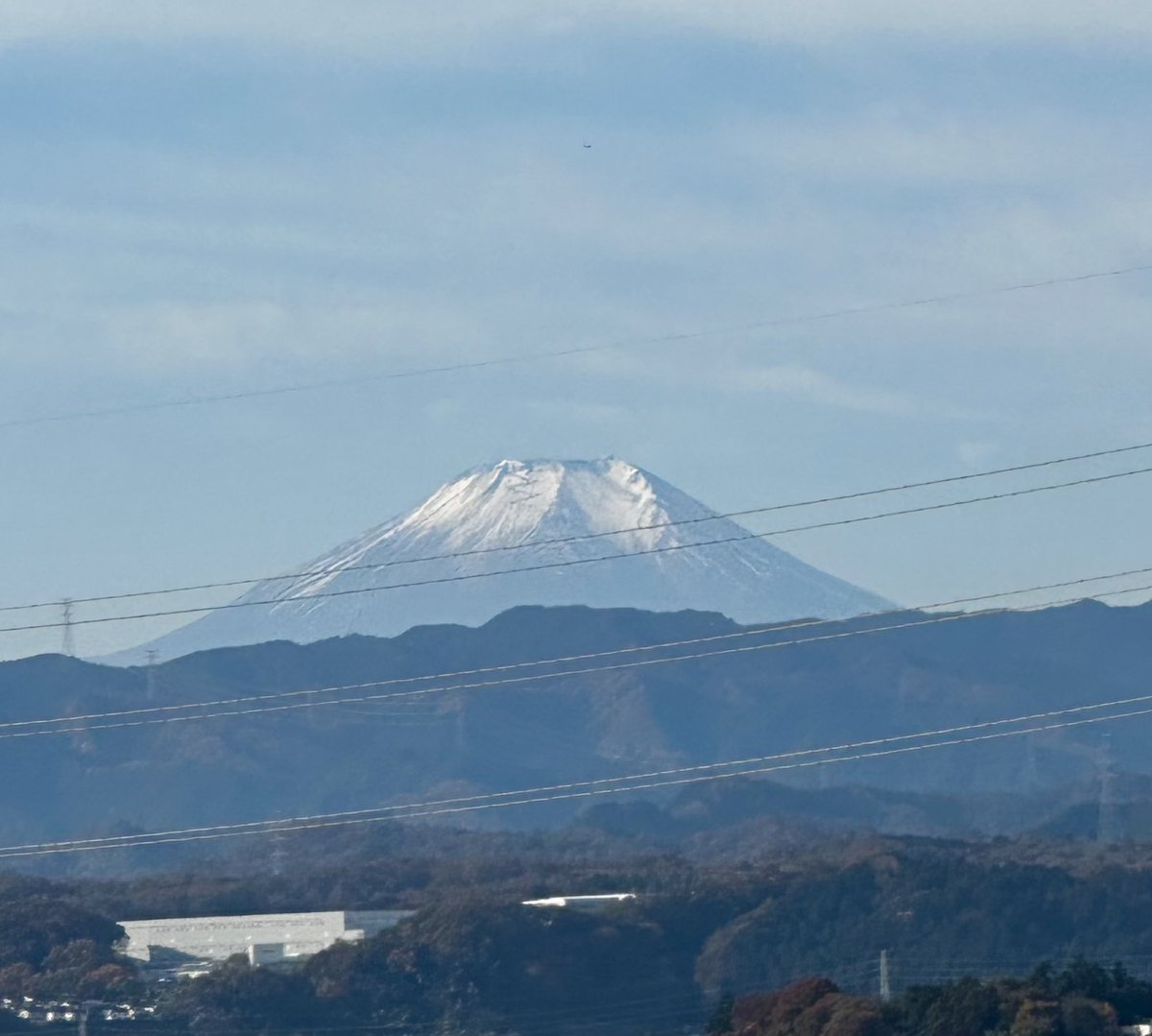 DCStars's tweet image. Nice view of snow capped Mt Fuji yesterday.