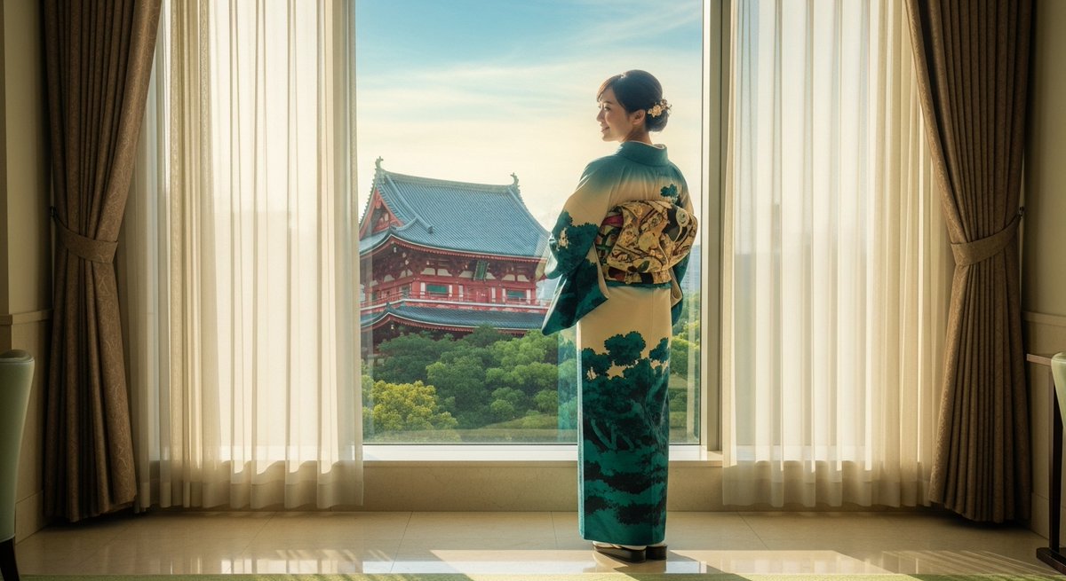 ApwzDFWdvs75800's tweet image. 朝の光にすべてが浄化されるような感覚。鮮やかな緑の着物が、今日を優しく始めてくれる。この空気感好きな人、きっと仲良くなれる。共感したらRTしてね。こういう“静かに刺さる瞬間”を発信してるので、ぜひフォローして繋がろう。