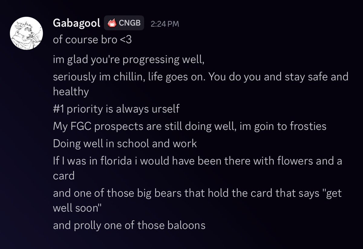 We aren’t married yet but <a href="/FGC_Gaba/">TF|Gabagool ▶FF26</a> is my wife I swear