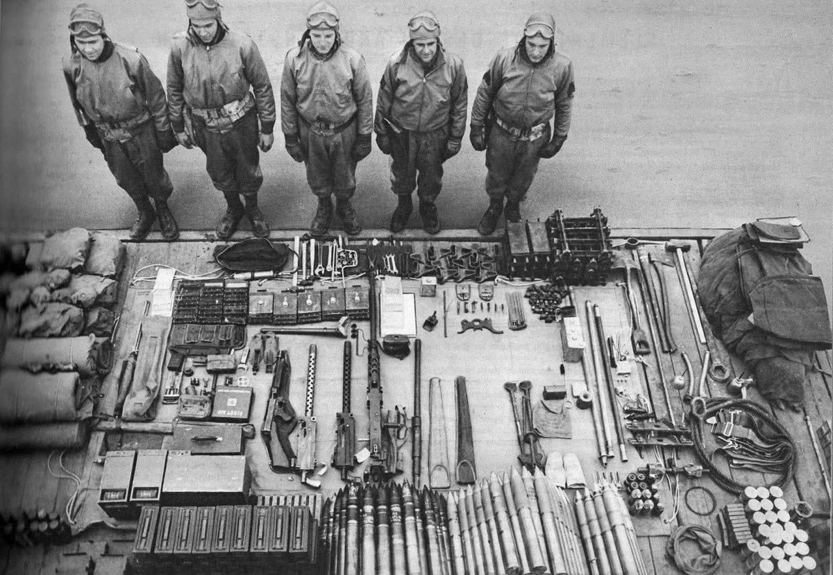 M4 Sherman crew &amp; equipment, additional weapons and ammunition, 1943. cr: u/UrbanAchievers6371