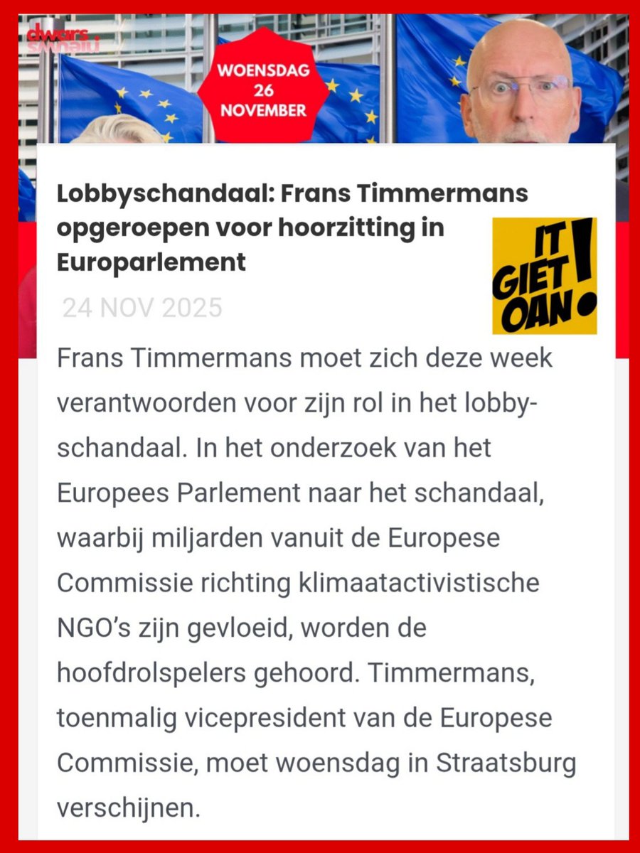 Waarom liep #Timmermans op 29 oktober jl. meteen na de exit poll weg bij #GroenLinksPvdA? Hij voelde veel nattigheid en wist natuurlijk al dat de waarheid sowieso boven water gaat komen. Meneertje moet zich woensdag dan ook aan een hoorzitting onderwerpen. #EU #subsidiefraude