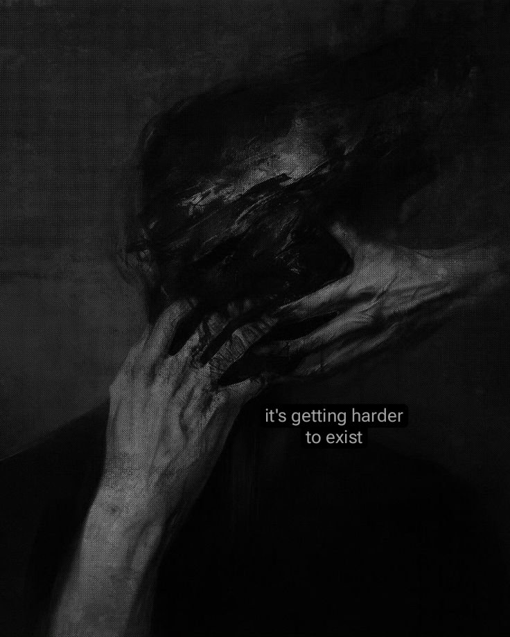 Lovandfear's tweet image. “it's getting harder to exist”