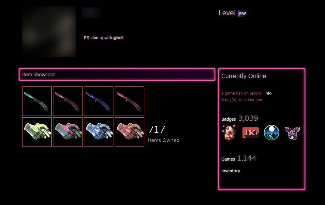 vaccoin's tweet image. Level 666 ~ 40.000 $ Skins - Game Ban ⛔️