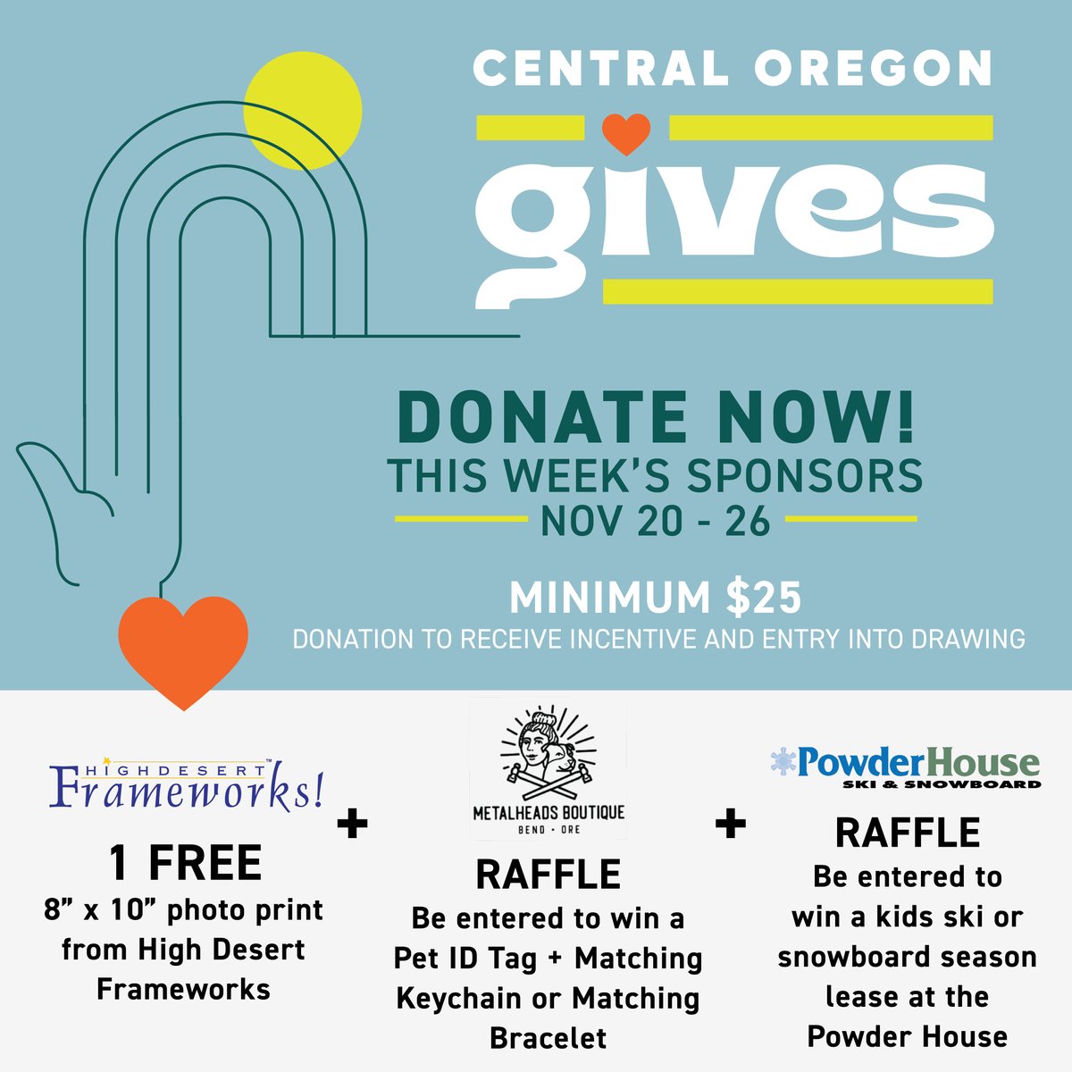 Week 3 of #CentralOregonGives is on! 🎉

Help City Club of Central Oregon keep building informed, connected, solution-focused civil conversations in our region. Every donation makes a difference—and comes with local perks!

👉 Donate today: ow.ly/xHwp50Xx51i 💚