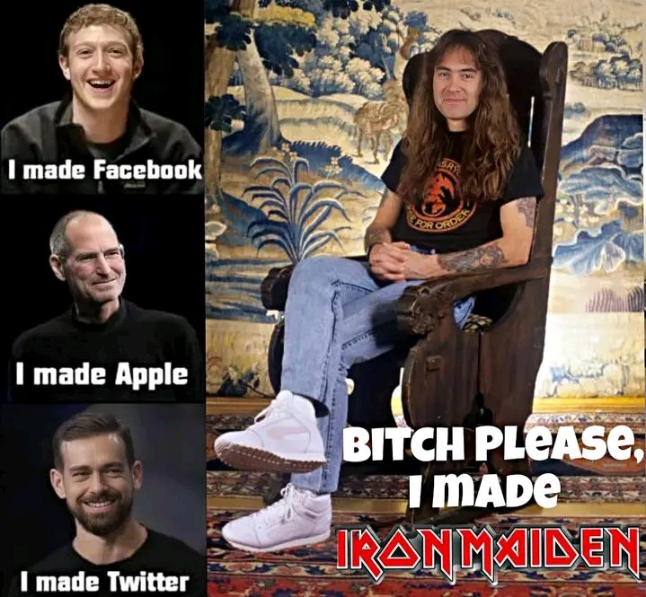 I can live without #Facebook,Apple and Twitter but I can't live without <a href="/IronMaiden/">Iron Maiden</a> <a href="/BruceDMaiden/">Bruce Dickinson</a>