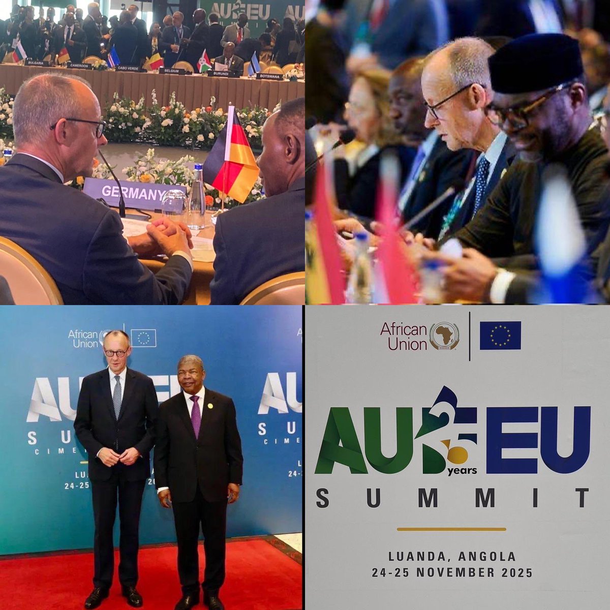 GERonAfrica's tweet photo. Today at #AUEU25, Africa &amp; Europe sent a strong signal for a rules-based international order. At the Summit @bundeskanzler emphasized that Africa &amp; Europe are neighbours, share the same goals &amp; interests and pursue of sustainable peace. Together, we can tackle global challenges. https://t.co/cxJBY16T09