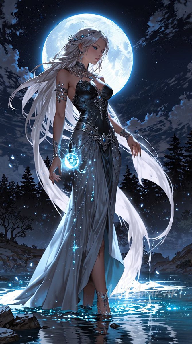 ArtGeneratAI's tweet image. The Silver Queen of Lunar Grace.
#Lunar #Queen #AIart #anime #MstrAndr_ART
