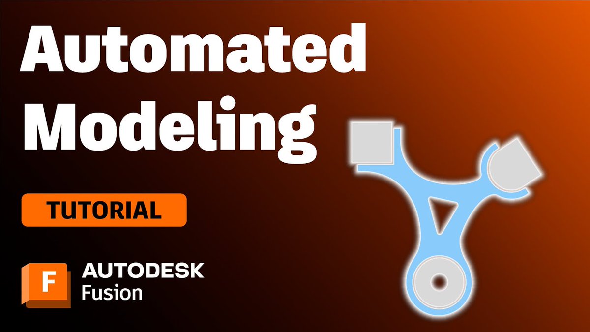 adskFusion's tweet image. If you don’t use Automated Modeling in Autodesk Fusion, it&apos;s time to change that. Automated Modeling can help you design smarter, explore faster, and unlock results you never thought possible. Learn more from this Fusion YouTube tutorial: bit.ly/3KaGDnW