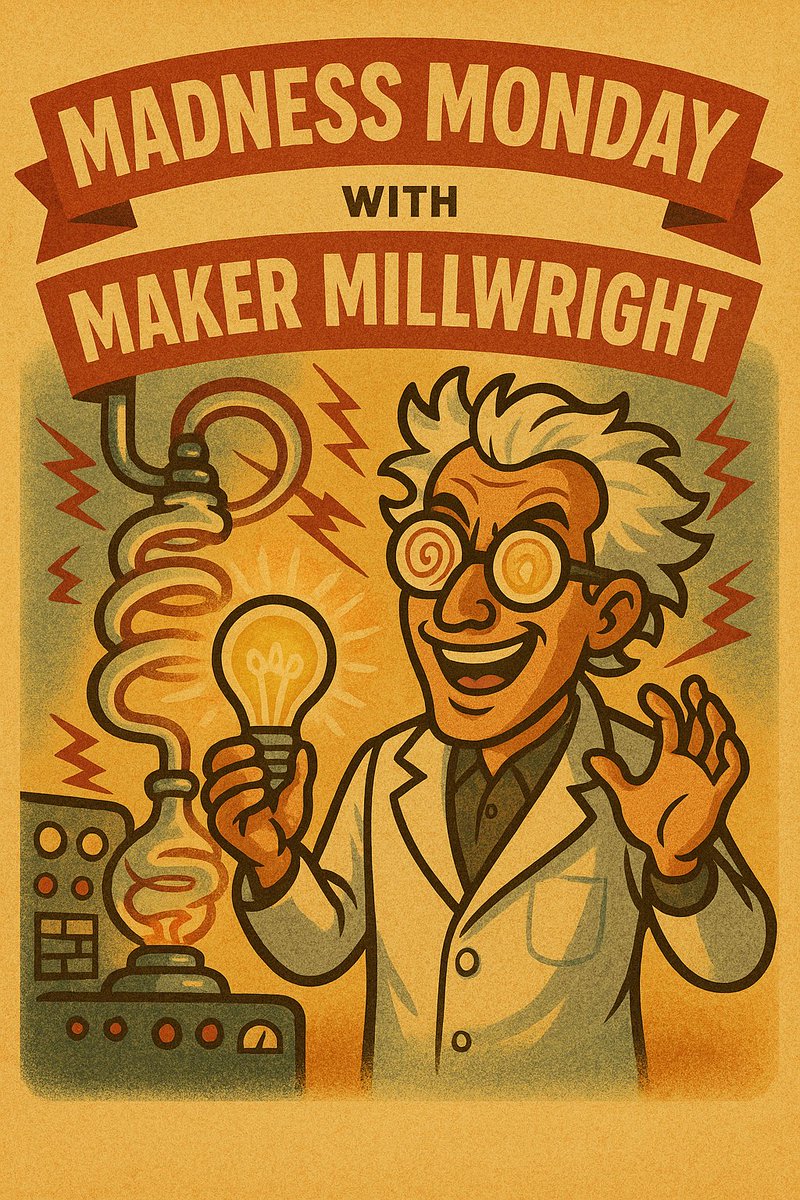 thefreeheathen's tweet image. Hello Tribe,
Late show start for madness Monday, but we are live on 
twitch.tv/thefreeheathen
come join in the madness, lets make some stuff and chat.
Cheers
Maker Millwright