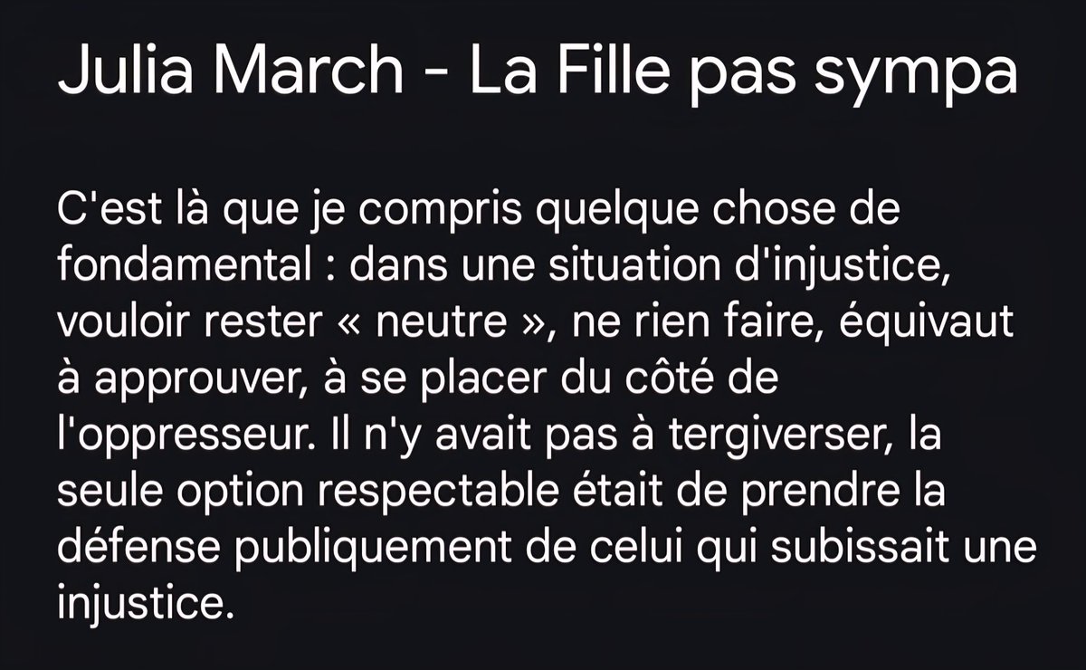 Mai_qui_m_aille's tweet image. Oui !

C&apos;est @JuliaMarchh aussi qui en parlait dans son livre, ça m&apos;a beaucoup marqué (au point que j&apos;ai la quote dans mes notes depuis 2018)