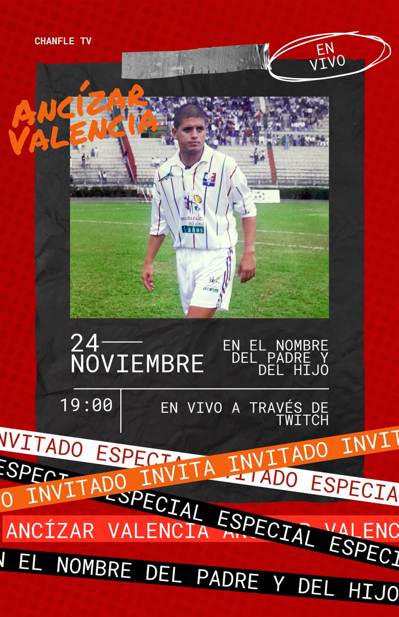 Pendientes pues hoy para que nos acompañen por Twitch en vivo twitch.tv/chanfletvo con el profesor Ancízar Valencia.