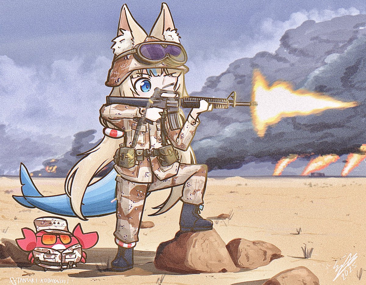 TanukiKobayashi's tweet image. Yoho Iraq! | USMC Fish Division 1991 🐟

#sabart