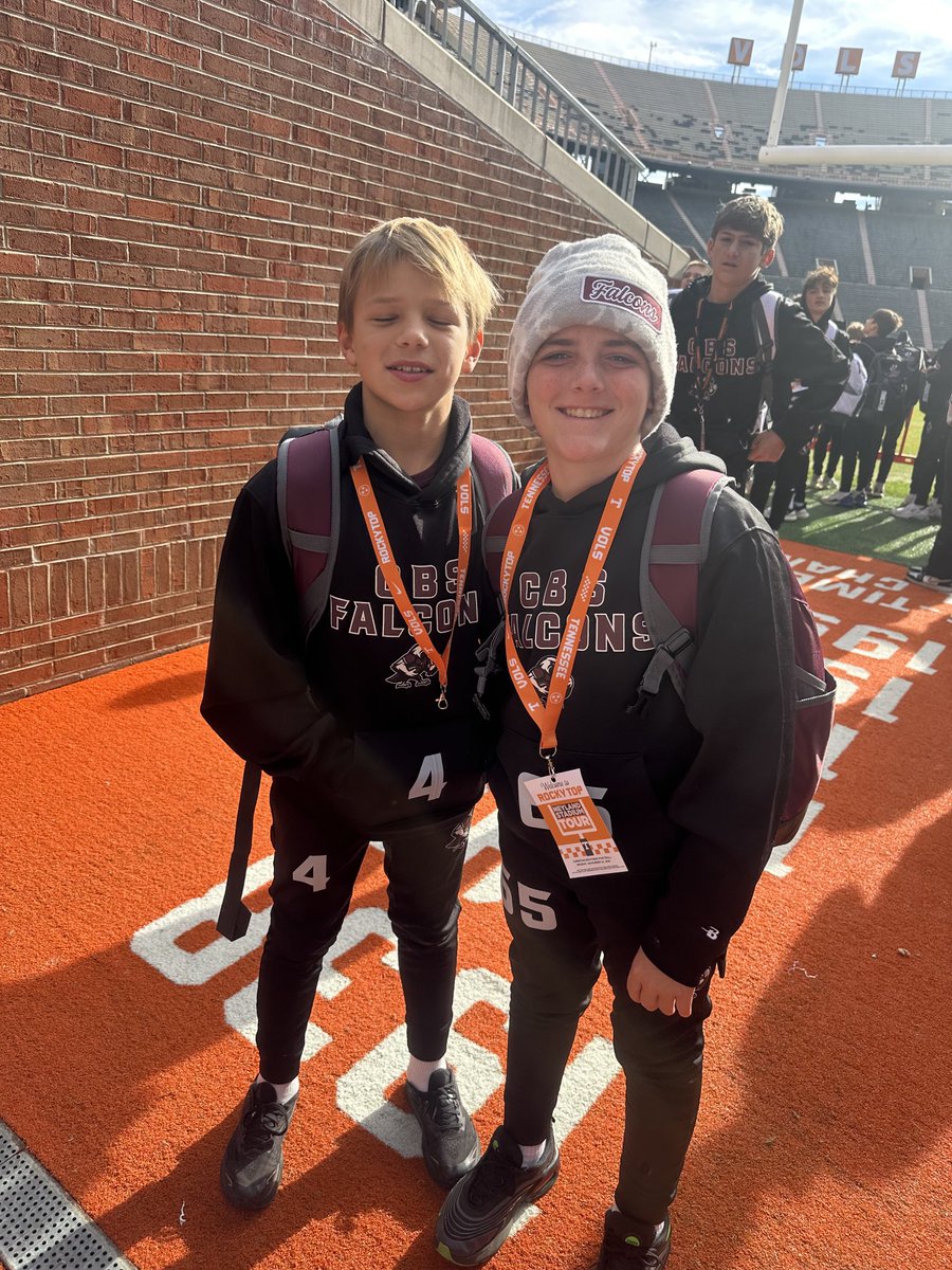 Closing his eyes the whole time on his Rocky Top visit!