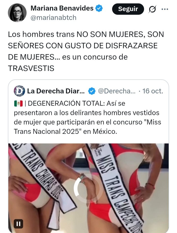 TransphobesOoc's tweet image. Vieja ridícula XD