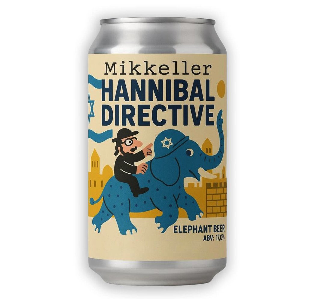 S-trollkonton sprider denna antisemitiska karikatyr – ett  skolexempel på klassiska judehatande stereotyper.

I likhet med nazistisk propaganda avbildas en ortodox jude med groteskt överdrivna drag, uppflugen på ett militariserat djur med en Davidsstjärna på hjälmen. I bakgrunden