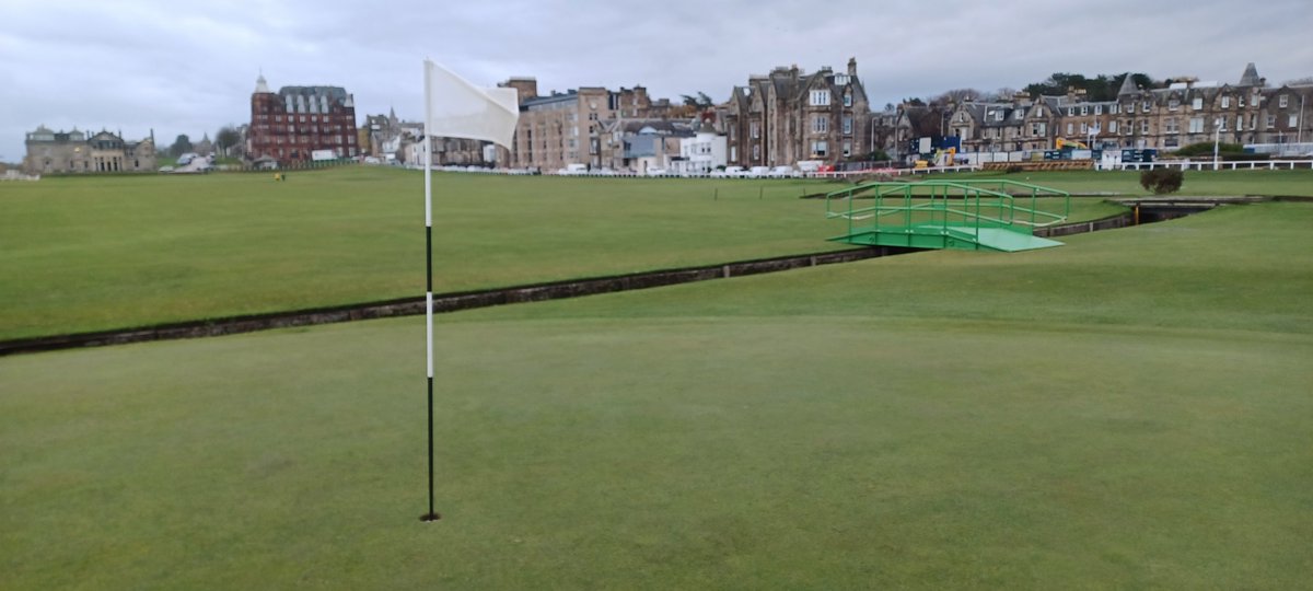 boynecaddiegolf's tweet image. The Old Course has a new bridge spanning the Swilken Burn. Wonderful. It is temporary, assisting with increase in work traffic replacing the irrigation system ...Fore!
#oldcourse #standrews #swilkenbrideg