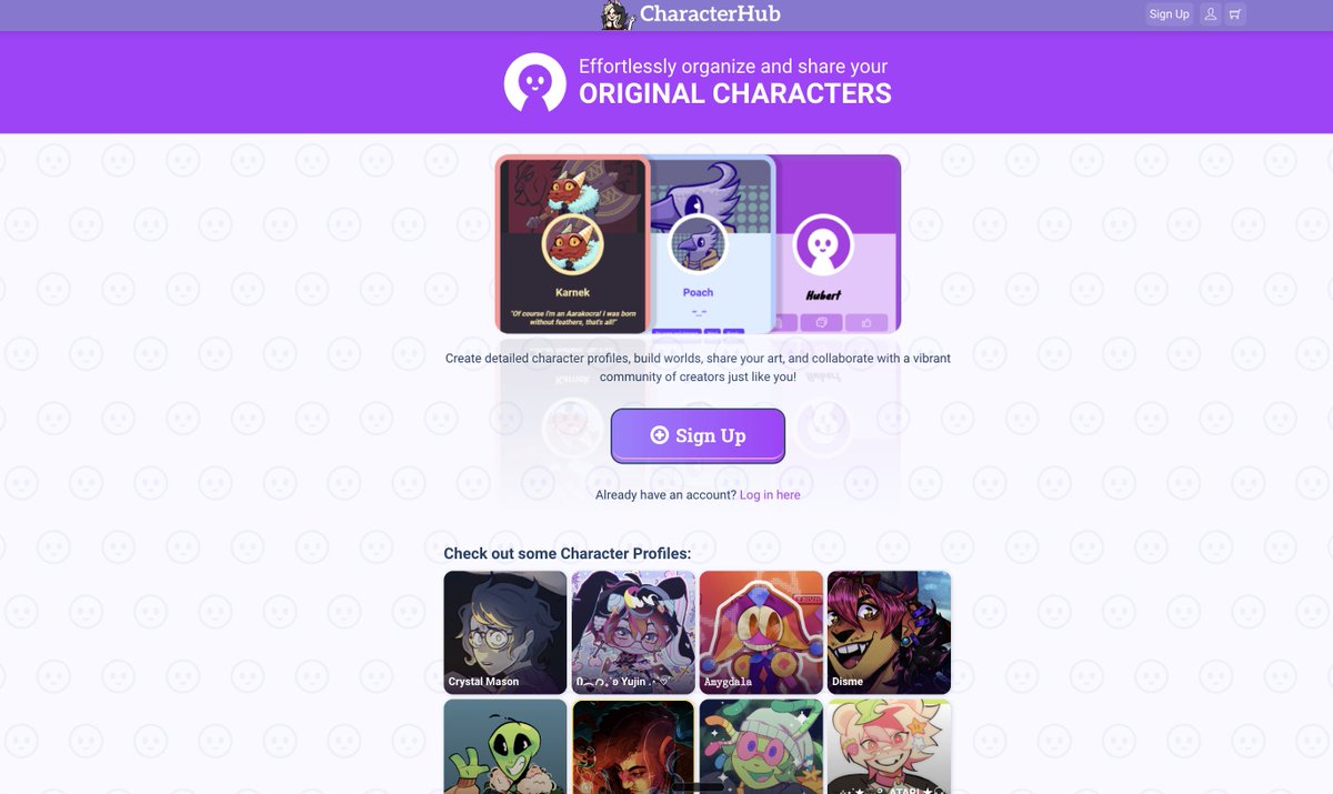It's been awhile since we shared all the cool things available on CharacterHub!

CharacterHub is a site to store and share your original characters!

Let's dive into some of the things that make it cool! 👇