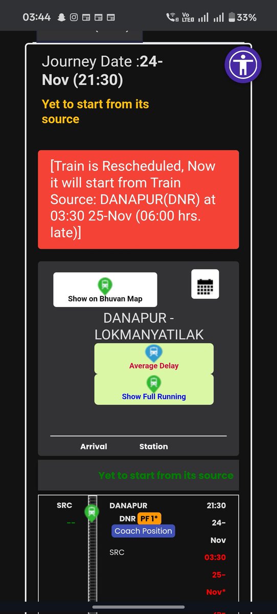 Shuklaviku's tweet photo. @RailwaySeva when will this train it is already 6 hours late but train is not started from the source https://t.co/oFL7T2Yh2I