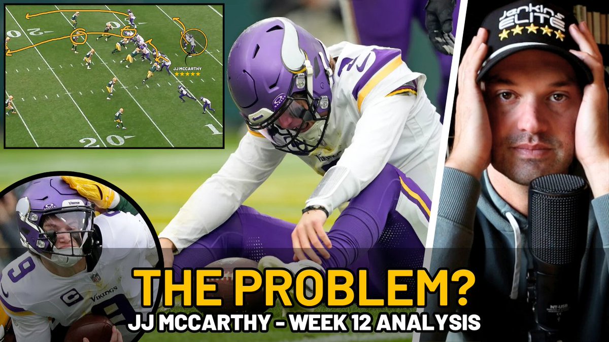 TJenkinsElite's tweet image. 🚨 NEW FILM BREAKDOWN 🚨

JJ McCarthy - Week 12 Analysis

Is he the problem?

#Skol