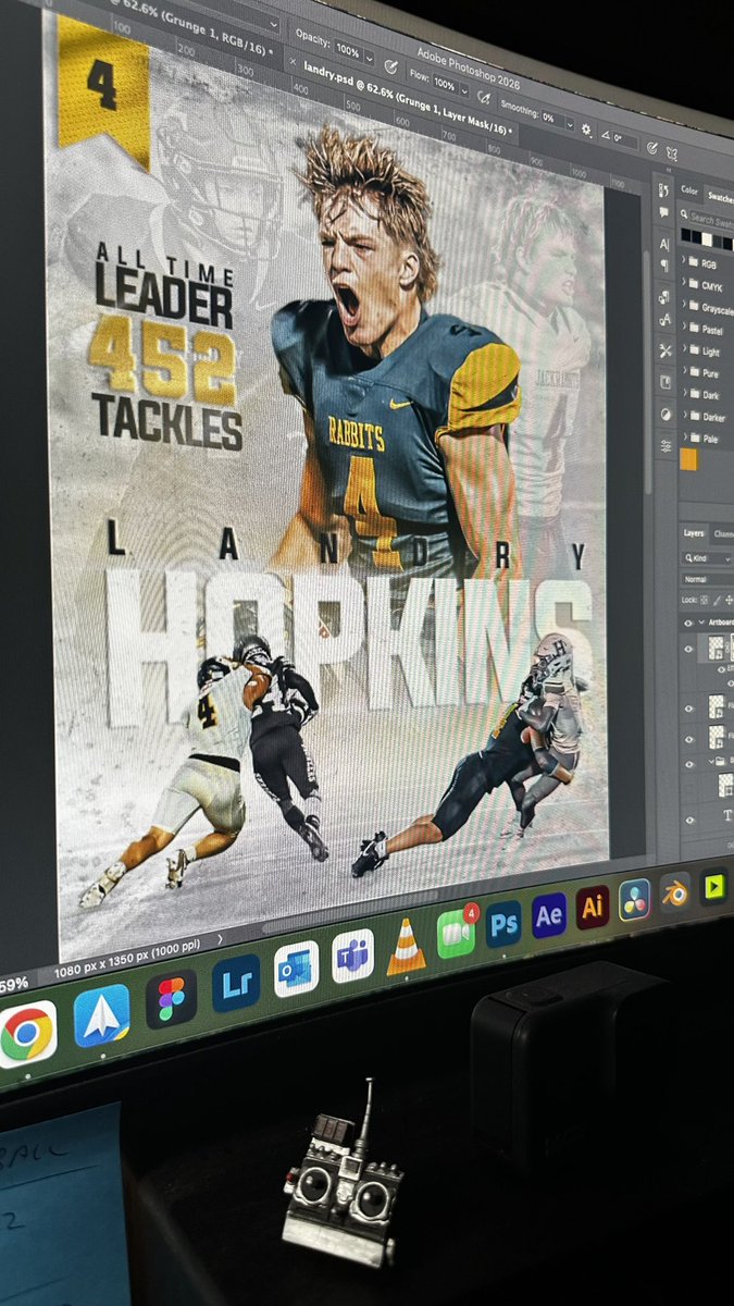 Honored to design for another FHS record breaker! My boy HOP!! Really tried to capture how intense this guy plays.