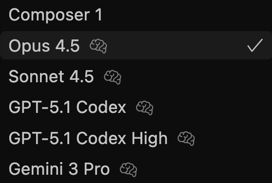 corbin_braun's tweet image. tier list

Gemini 3 Pro - Frontend
Opus 4.5 - Backend
GPT-5.1 Codex High - Bug Killer