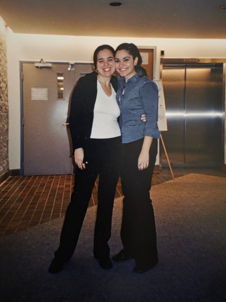 mdcmuse's tweet image. Both @uOttawa music grads... graduated a year apart... both first-time nominees at the same time. What are the odds? 

Long-time friend and opera singer Miriam Khalil @SongbirdKhalil and me in Perez Hall (the music building) circa 2001 or 2002. 🥰🎶❤️ 

@OttawaCitizen…