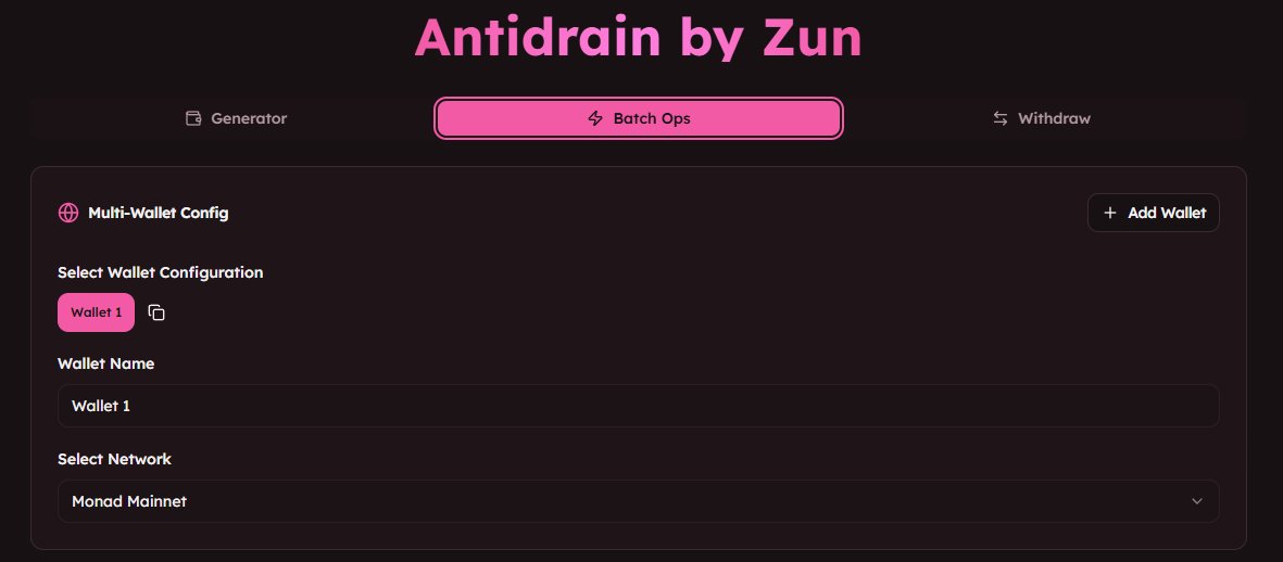 <a href="/0xIntuition/">Intuition 👁️</a> Monad mainnet is now integrated on my website, using this u can't rescue your $MON airdrop as it was airdropped in wallet directly , but if u got any meme tokens like GMONAD, u can use my tool to transfer those tokens from your compromised wallet to a safe wallet.