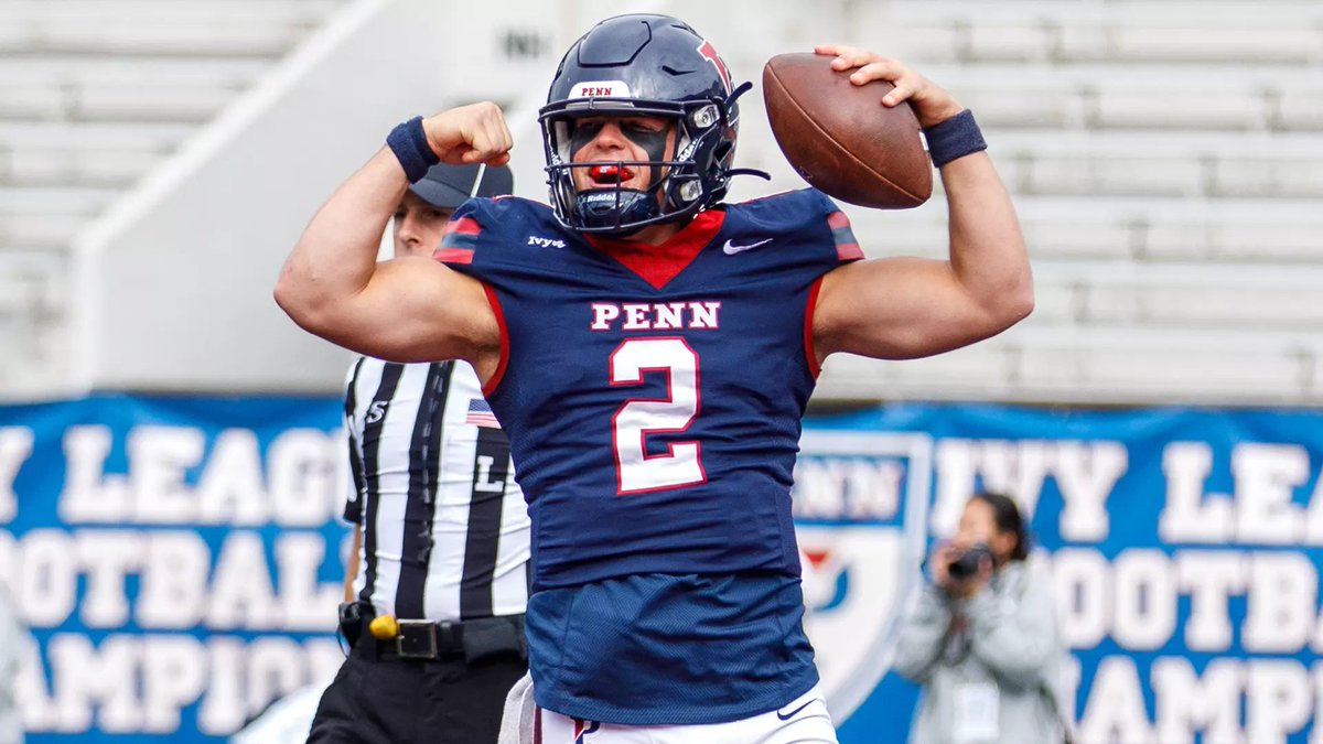 Penn QB Liam O'Brien has announced he plans to enter the transfer portal.  

He led the Ivy in 2025 with 2,924 total yards, 26 TDs and only 6 INTs. Has another year of eligibility. 

on3.com/transfer-porta…