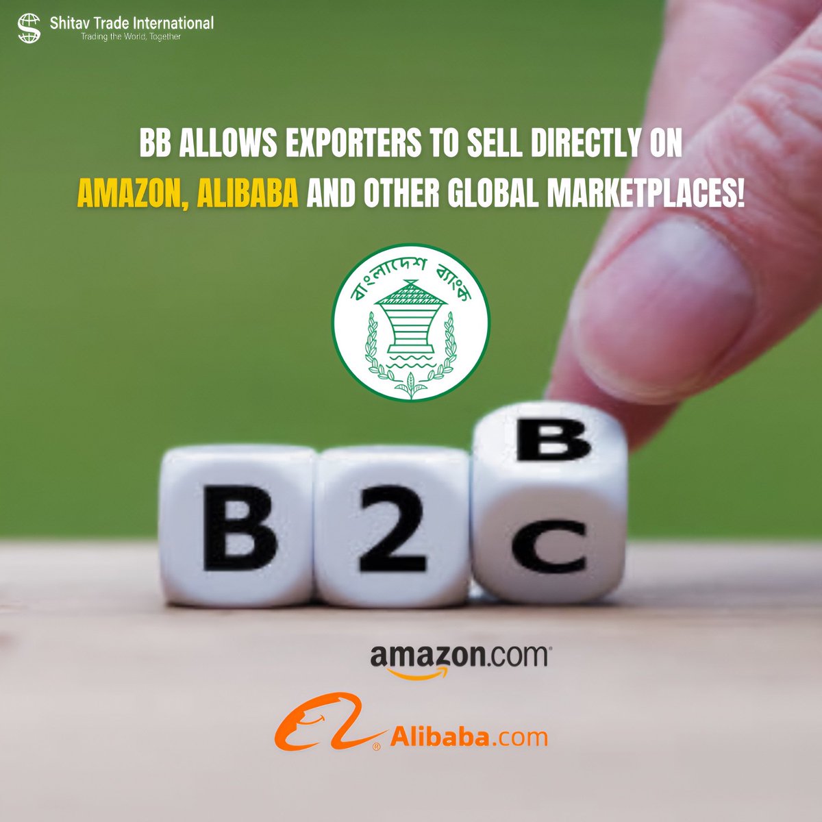 shitavahmed's tweet image. Bangladesh Bank now allows exporters to operate using the Business-to-Business-to-Consumer (B2B2C) system. With this policy, anyone in BD can now export products through global marketplaces like Amazon, Alibaba, and others.

#BD #B2B2C #Marektplace #Products #Export #Global
