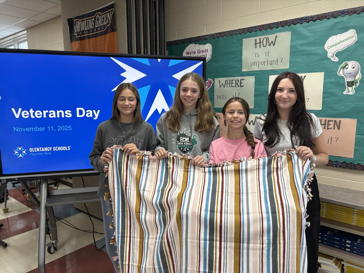 3andGFoundation's tweet photo. Today we had the honor of picking up nearly 100 handmade blankets from the incredible students at Olentangy Liberty Middle School! 

Each year, the entire 8th-grade class participates in a Veterans Day Service Project to give back to those who serve our country.

#3andGVeterans https://t.co/vf6gbcQ2kM