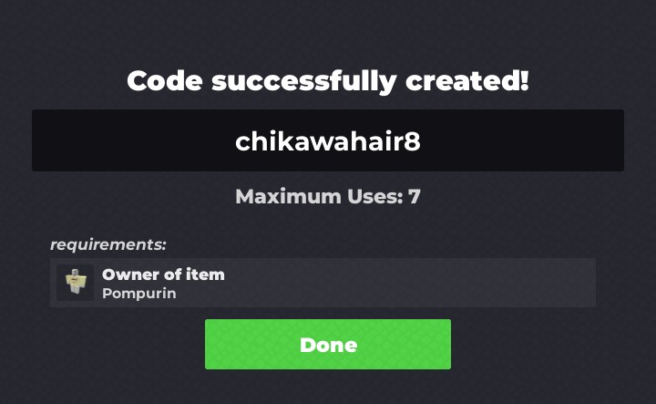 PiuPiuuu56038's tweet image. Chikawahair8 
#RobloxDev #RobloxUGCLimited #robloxugc #robloxitem