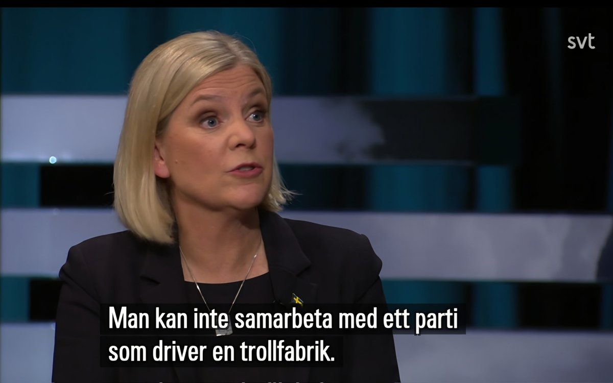 Bra besked till alla era potentiella samarbetspartners framöver.