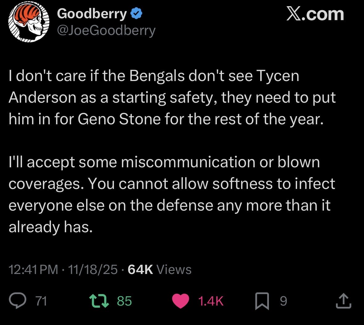 DocStripes's tweet image. 👀 @JoeGoodberry