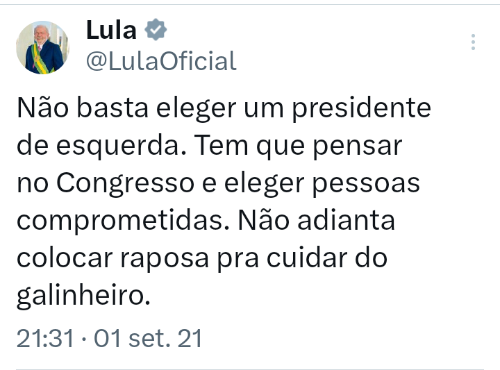 LulaPR3vezes's tweet photo. @LulaOficial @Vote13PT https://t.co/t7J6cqrDhA