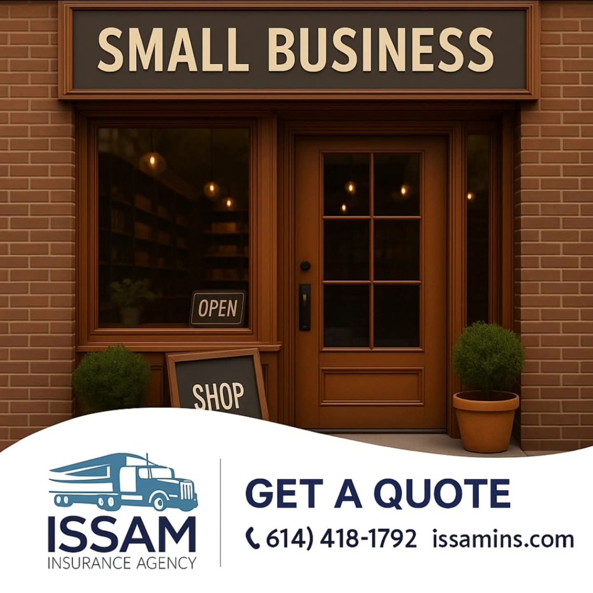 IssamAgency's tweet image. Shop Small. Grow Strong.
From local shops to service businesses, we provide coverage built to keep you protected.

#ShopSmall #SmallBusiness #SmallBizSupport #SupportLocal #BusinessInsurance #CommercialInsurance #ProtectYourBusiness #IssamInsuranceAgency #GetAQuote